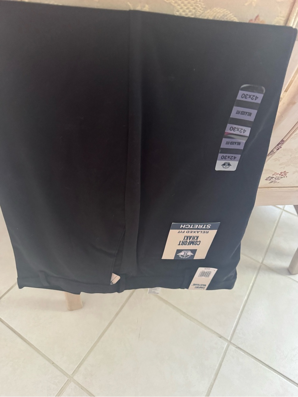 Dockers Black Men's Stretch Dress Pants